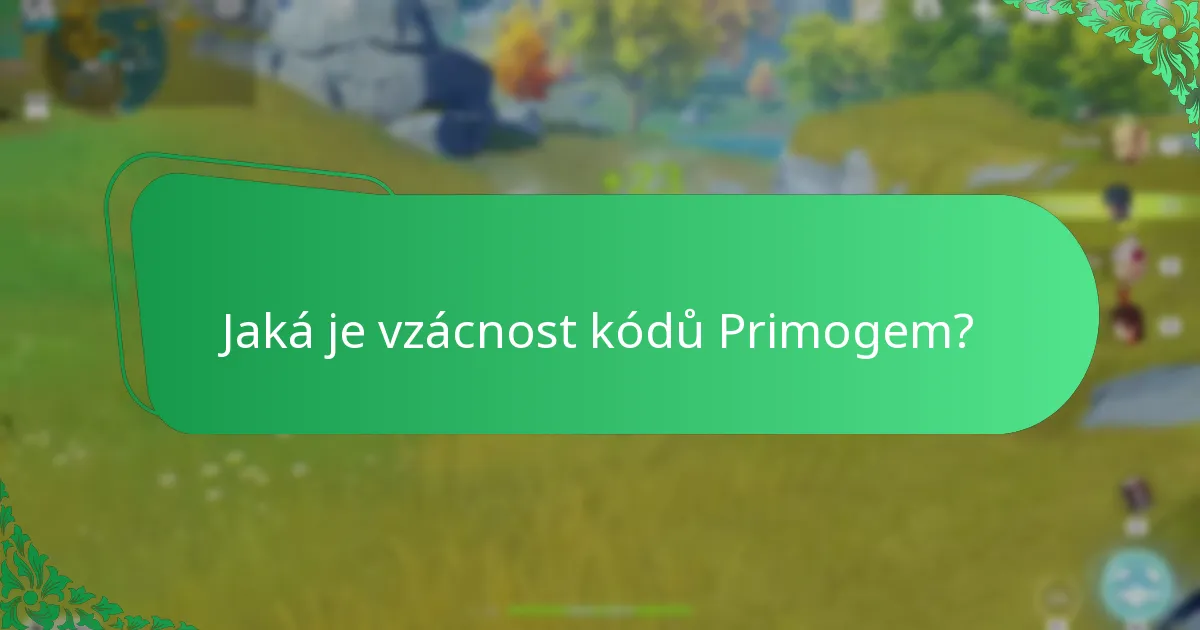 Jaký je proces pro uplatnění kódů Primogem?