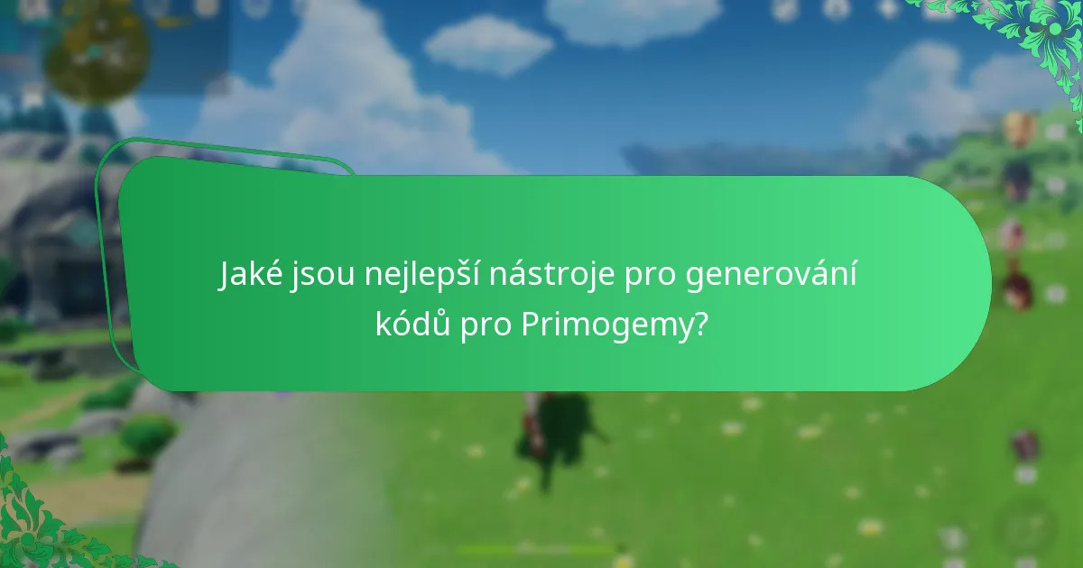Jaké online zdroje poskytují platné kódy Primogem?